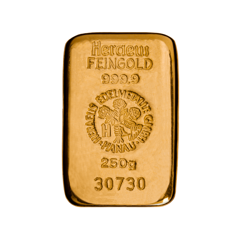 Sztabka Złota – Heraeus – 250 g