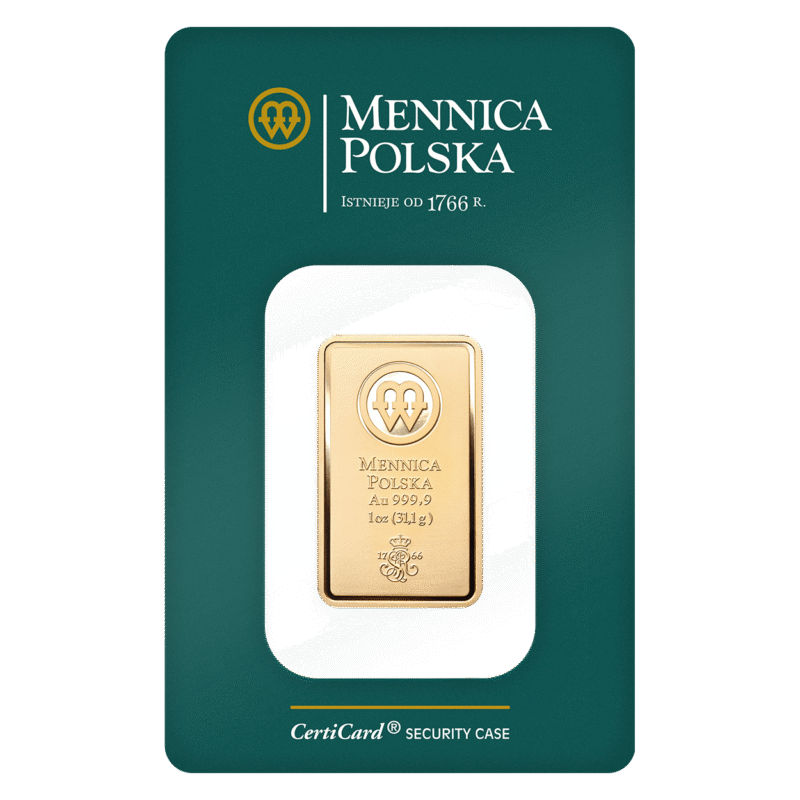 Sztabka Złota – Mennica Polska – 1 oz