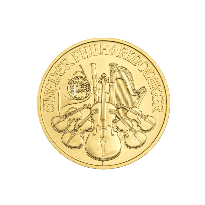Filharmonicy Wiedeńscy 1/4 oz – Złota moneta bulionowa